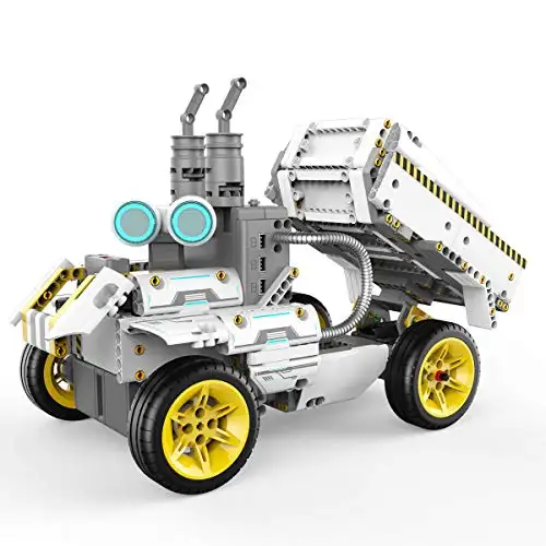 UBTECH JIMU Robot Builderbots Series: Overdrive Kit / App-Enabled Building and Coding STEM Learning Kit (410 Parts and Connectors)