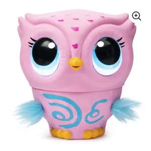 Owleez, Flying Baby Owl Interactive Toy with Lights and Sounds (Pink), for Kids Aged 6 and Up