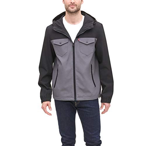 levi's men's arctic cloth performance hooded rain jacket