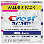 Crest 3D White 深层洁净美白牙膏 3支装