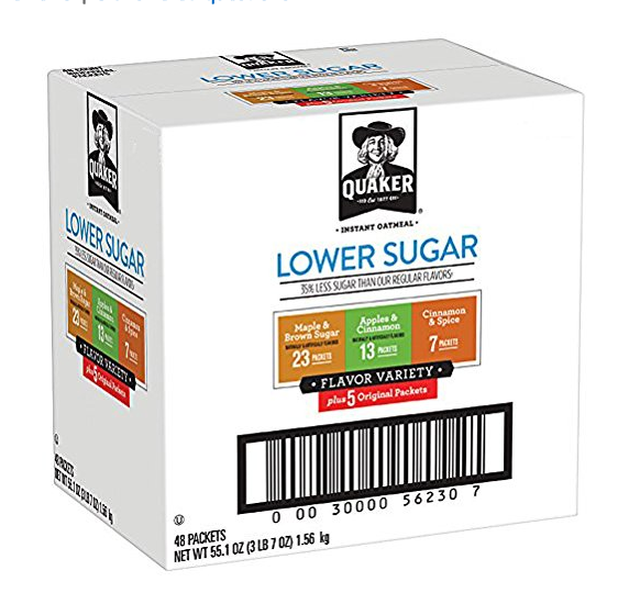 Quaker 速溶早餐燕麦片 混合口味 48包,