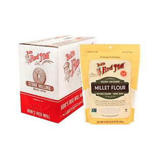 Bob's Red Mill 无麸质小米面粉 22oz 4包装