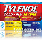  Tylenol 泰诺退烧止痛 日夜感冒药 共24片