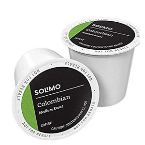 Amazon Brand - 100 Ct. Solimo Medium Roast Coffee Pods