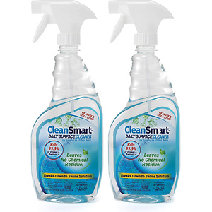 CleanSmart Daily Surface Cleaner for The Home, 23 Ounce Spray (Pack of 2)