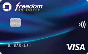 Chase Freedom Unlimited<span style="vertical-align: super; font-size: 12px; font-weight:100;">®</span>