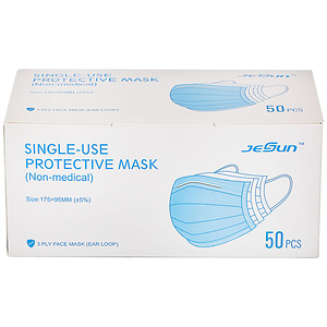 CleanHome Disposable Face Mask, 3 Ply (50 ct.)