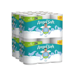 Angel Soft Toilet Paper, Linen Scent, Double Rolls