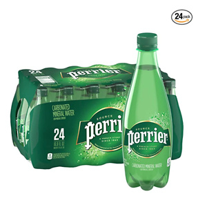 Perrier Sparkling Natural Mineral Water (Pack of 24)