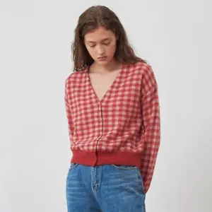 URAGO Check Mini Cardigan