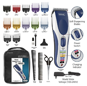 Wahl 彩色 无绳电动理发器21件全套组合