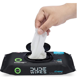 DUDE Wipes Flushable Wipes Dispenser, 48 Count