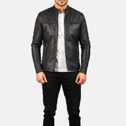 Ionic Black Leather Jacket