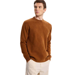 Crewneck 100% Wool Knitted Sweater