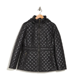 Hooded quilted jacket