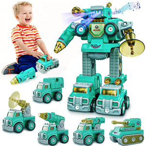5 in 1 Construction Transform Robot Toys 