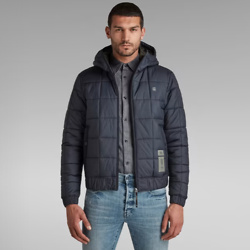 MEEFIC SQUARE QUILTED HOODED JACKET