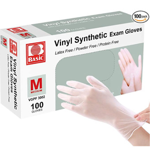 Disposable Gloves, Squish Clear Vinyl Gloves 