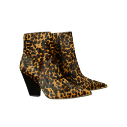 LILA CALF HAIR ZIP-UP ANKLE BOOT