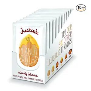Justin's Nut Butter 有机蜂蜜花生酱 1.15oz 10袋装