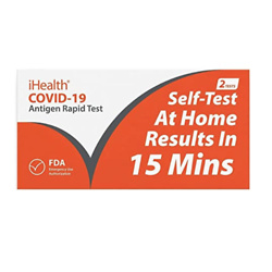 iHealth COVID-19 Antigen Rapid Test, 2 Tests per Pack