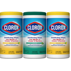 Clorox Disinfecting Wipes Value Pack, 75 Ct Each, Pack of 3
