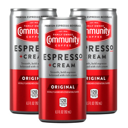 Espresso + Cream Ready-to-Drink Can 6.5 fl oz (Pack of 3)