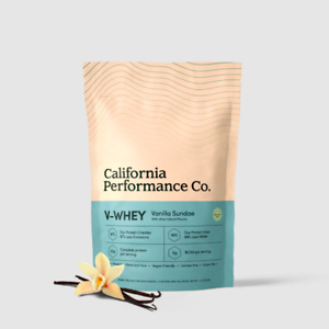 California Performance: 13% OFF V-Whey Pouch & Shaker Bundle