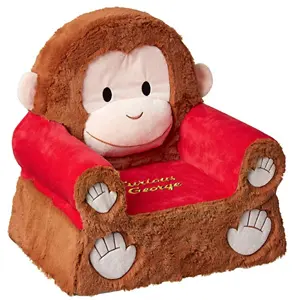 儿童小猴子主题毛绒座椅