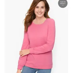 PUFF SLEEVE CREWNECK SWEATSHIRT - HEATHER
