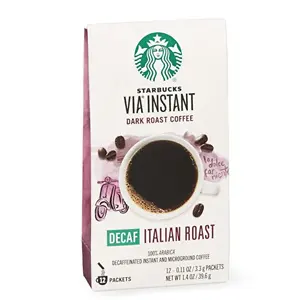 Starbucks Decaf 意式深度烘焙速溶咖啡 50条