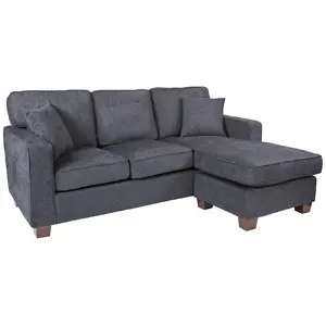 OSP Home Furnishings Russell Reversible Sectional Sofa
