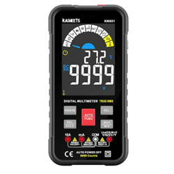 KAIWEETS KM601 Digital Multimeter 10000 Counts True-RMS Meter Smart Mode Manual Mode LED Lightning Jacks Auto-Lock