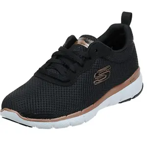 Skechers 女款运动跑鞋，黑色款5码