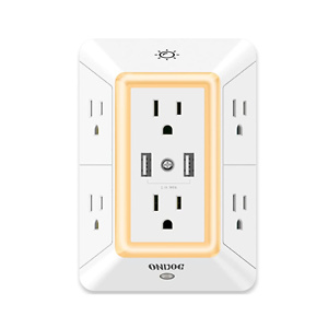 Amazon: 35% OFF on Multi Plug Outlet with 2 USB Ports