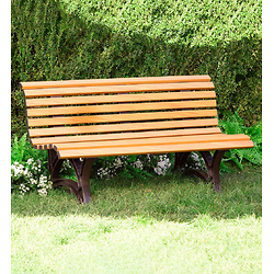 Large 3-Seater Weatherproof PVC Garden Bench - Green