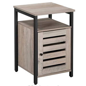 VASAGLE Nightstand, End Table with Open Shelf