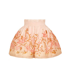 ZIMMERMANN
Postcard floral-print organza mini skirt