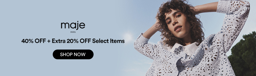 Maje: 40% OFF + Extra 20% OFF Select Items