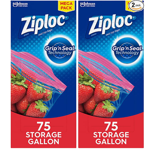 Amazon：Ziploc 精选食品保鲜袋 & 衣服收纳袋等3.3折起