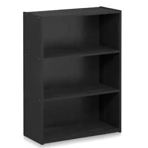 Furinno 3层开放式书架 黑色款