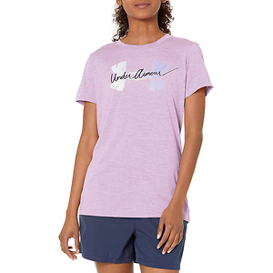 Under Armour Women's Tech Twist Script Logo Short Sleeve T-Shirt