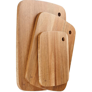W WOODSUN Acacia Wood Cutting Board Set of 3