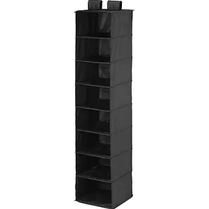 Honey-Can-Do 8 Shelf Hang Organizer- Black