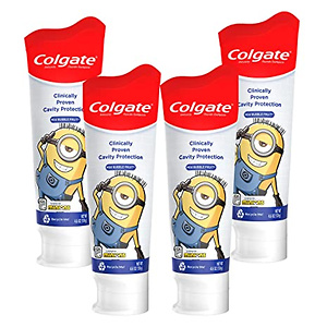Colgate Kids Toothpaste Featuring Minions, Mild Bubble Fruit Gel 