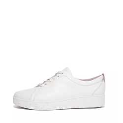 RALLY Speckle-Sole Leather Sneakers