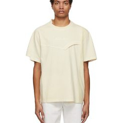 FENG CHEN WANG
Off-White Hand-Dyed Double Collar T-Shirt