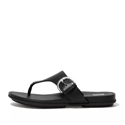 GRACIE Buckle Leather Toe-Post Sandals