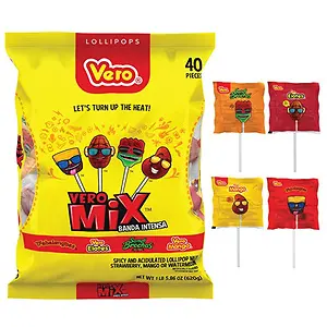Vero Banda Fuego Mix Assorted Chili Lollipops