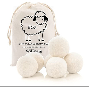 WilPoem New Zealand Nature Wool Dryer Balls